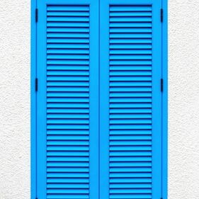 volet bleu